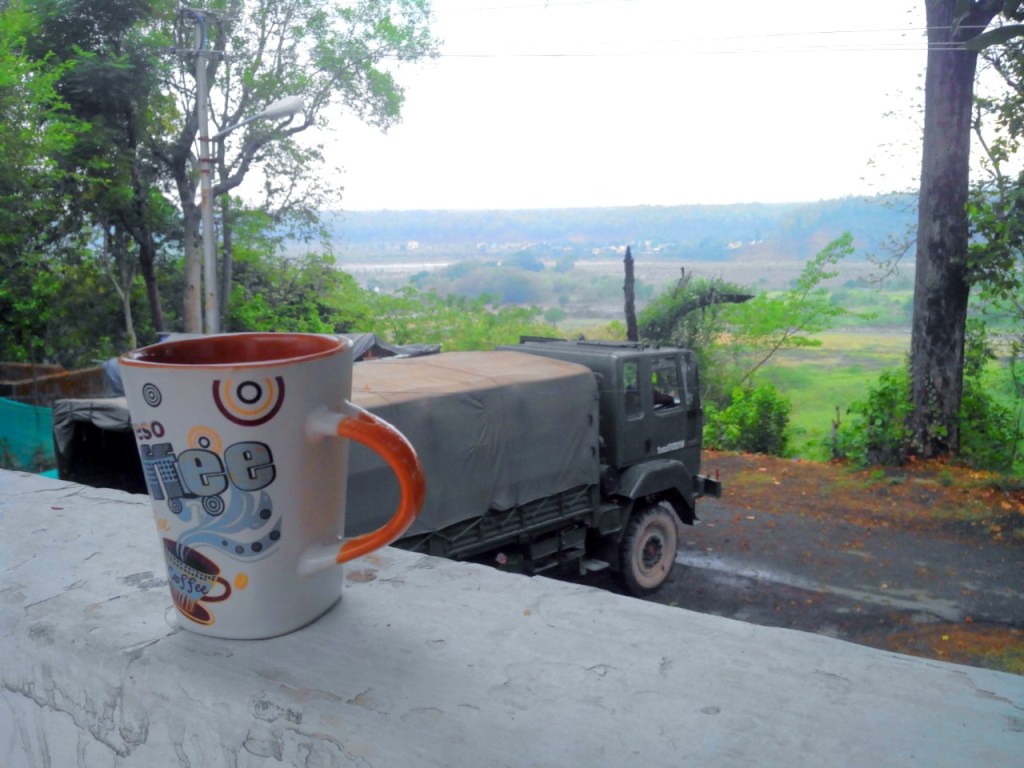 Though we hate the way our houses smell in the monsoon, there is still no builder in India who can match this amazing view from an Army quarter's balcony. 