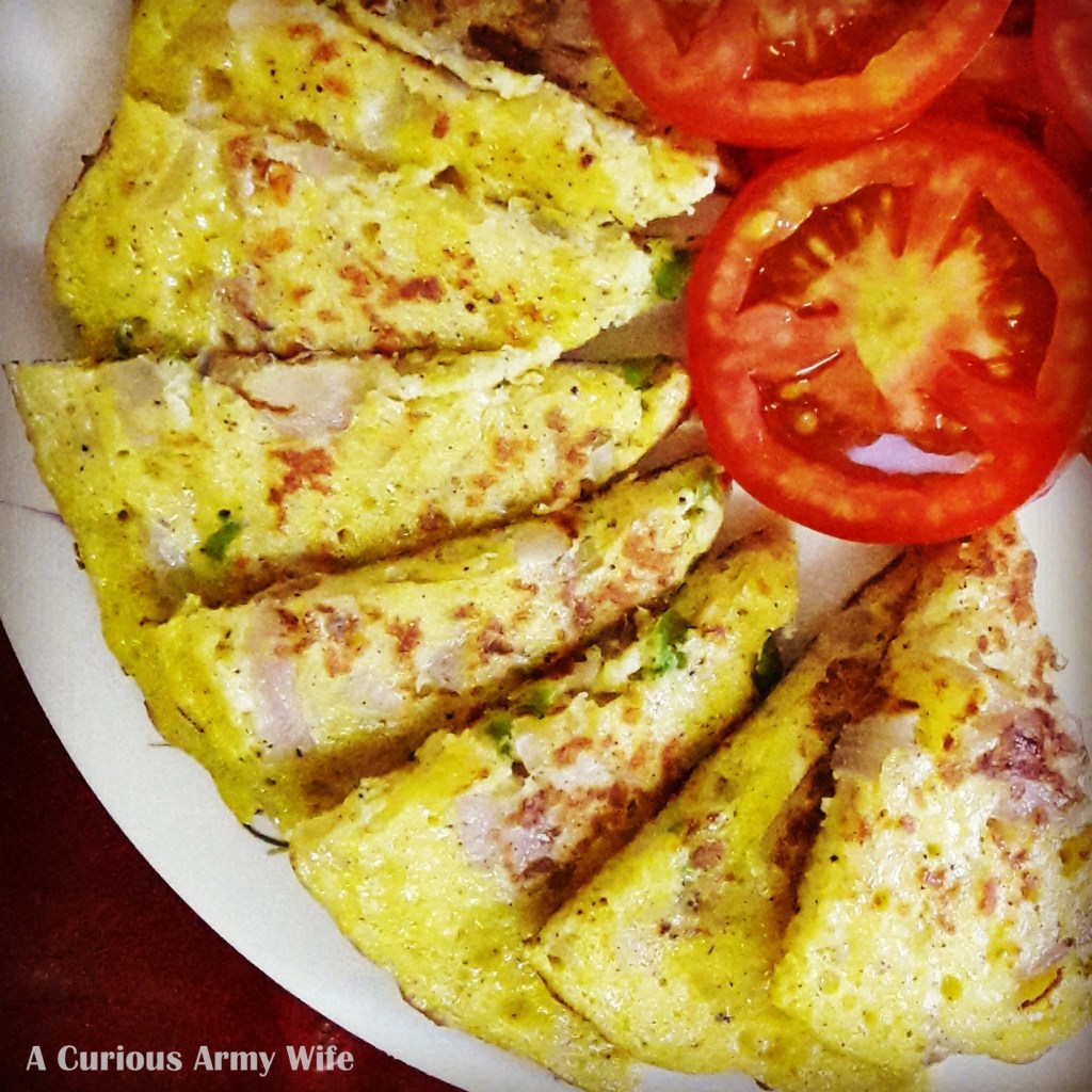 Potato-Egg Omelette slices